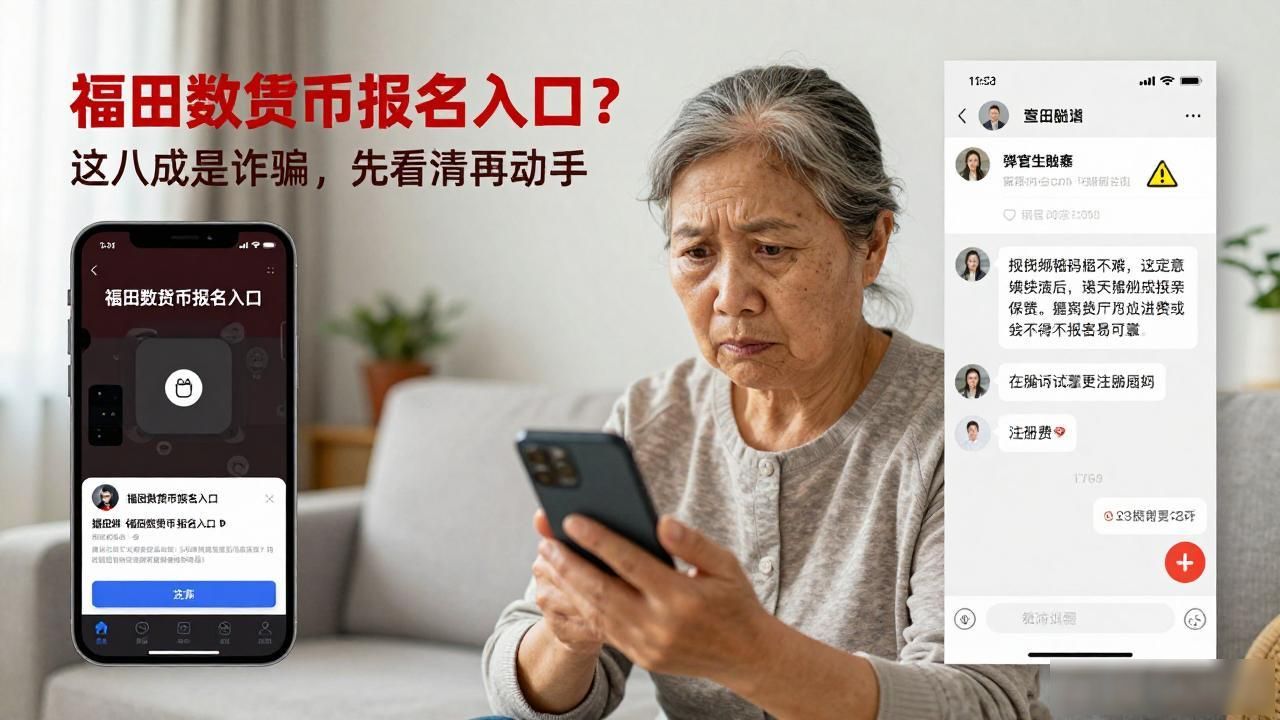 福田数字货币报名入口？这八成是诈骗，先看清再动手