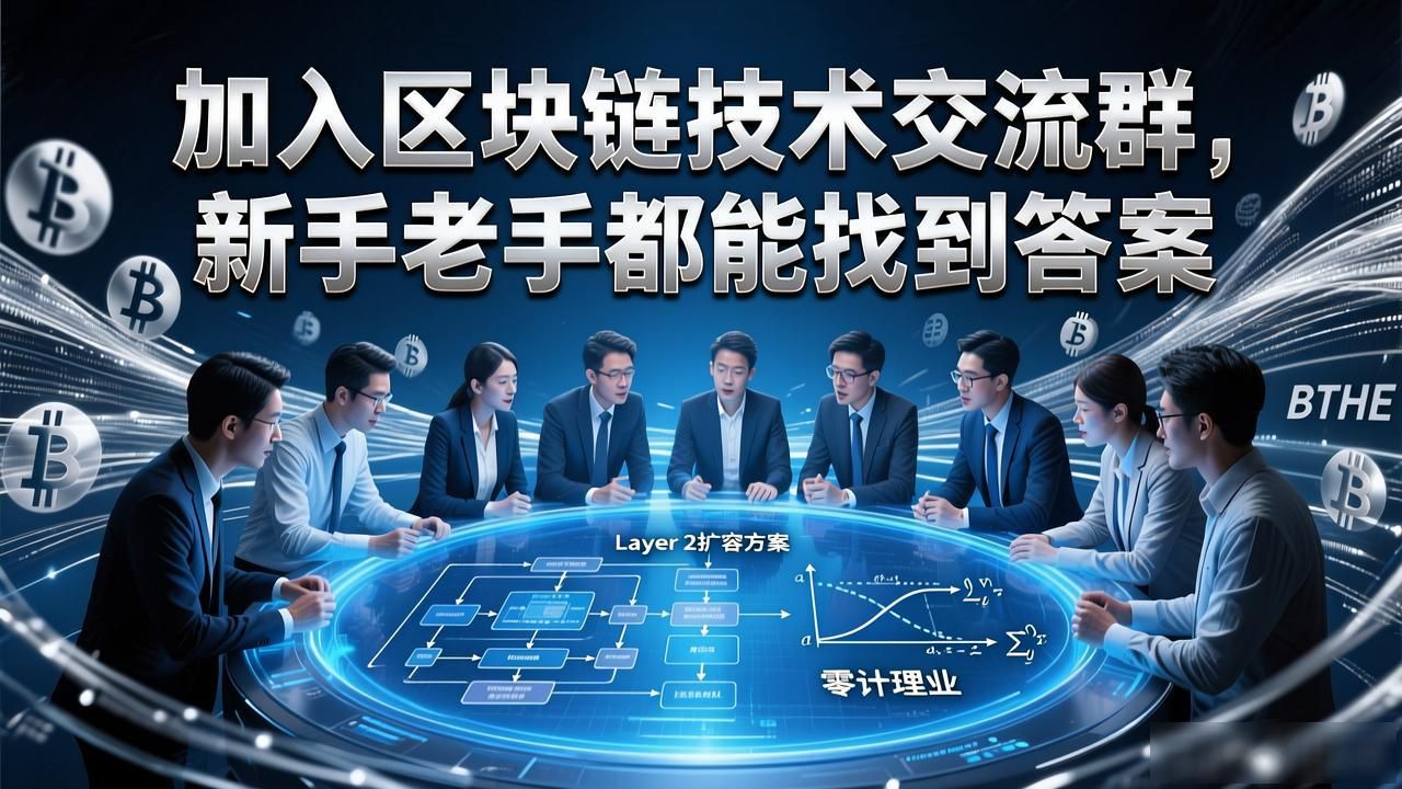加入区块链技术交流群，新手老手都能找到答案