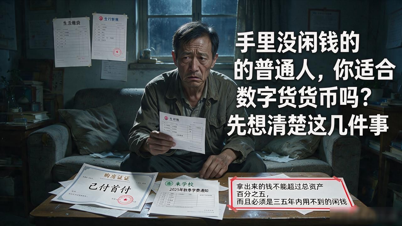 手里没闲钱的普通人，你适合数字货币吗？先想清楚这几件事