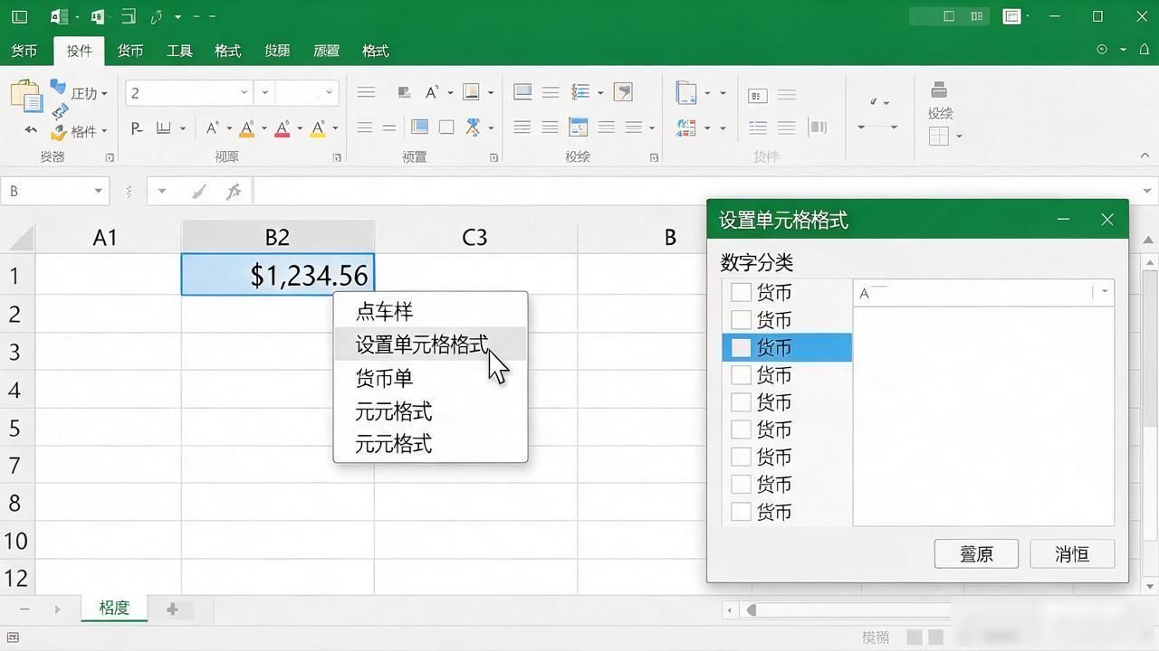 Excel表格数字自动变货币格式了？改个设置就能恢复