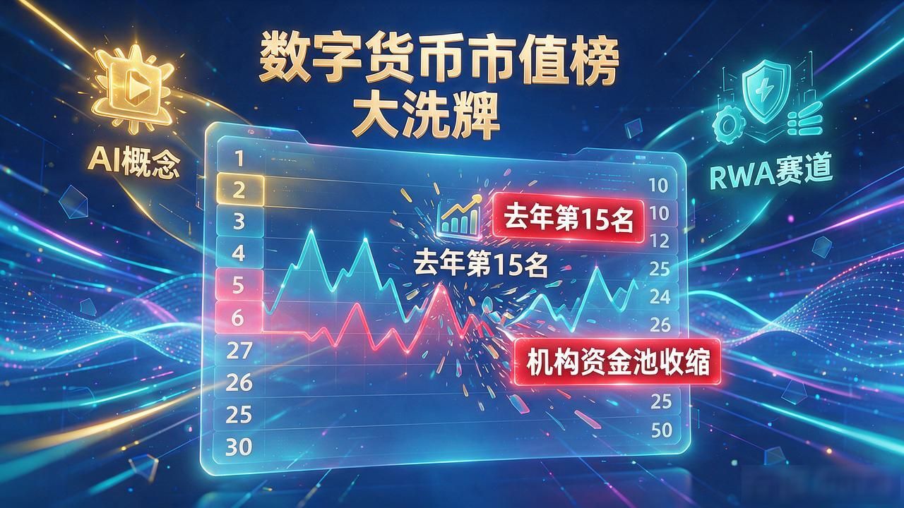 数字货币市值榜大洗牌，老币守不住王座，新币悄悄上位