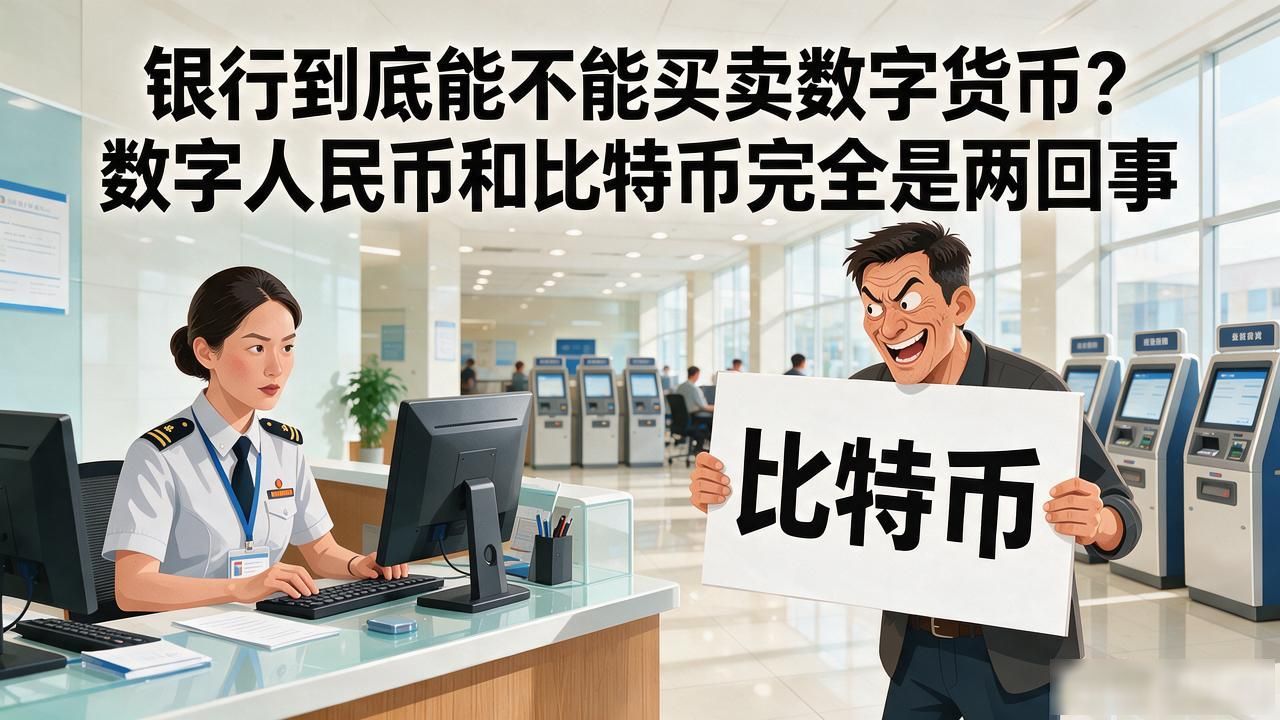银行到底能不能买卖数字货币？数字人民币和比特币完全是两回事