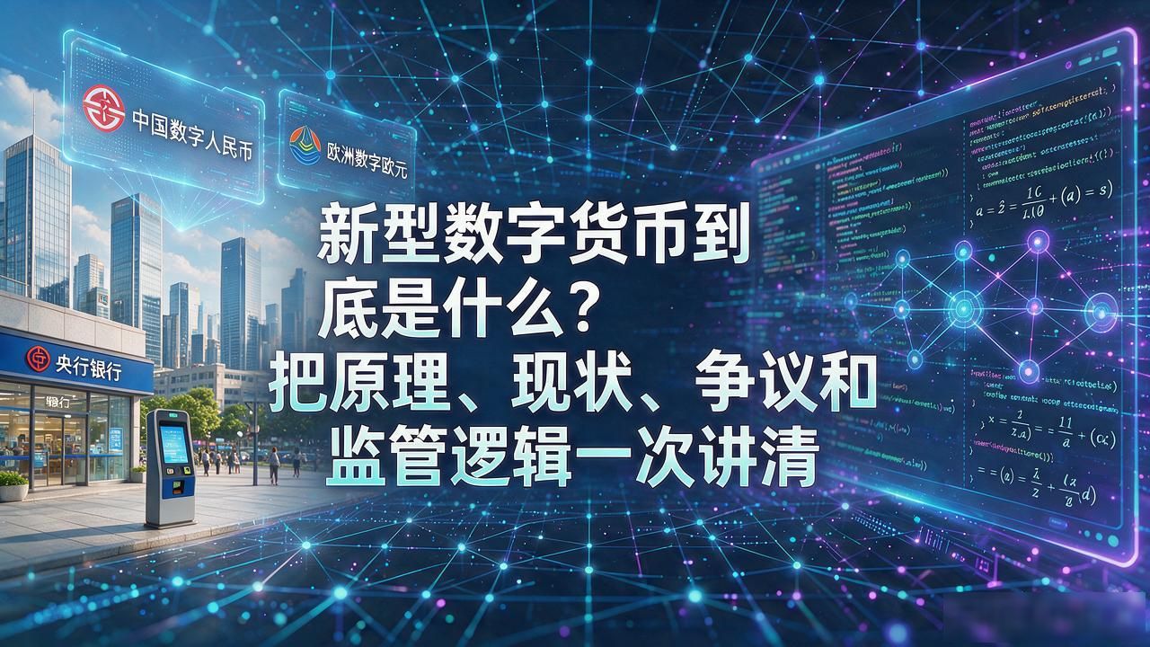 新型数字货币到底是什么？把原理、现状、争议和监管逻辑一次讲清