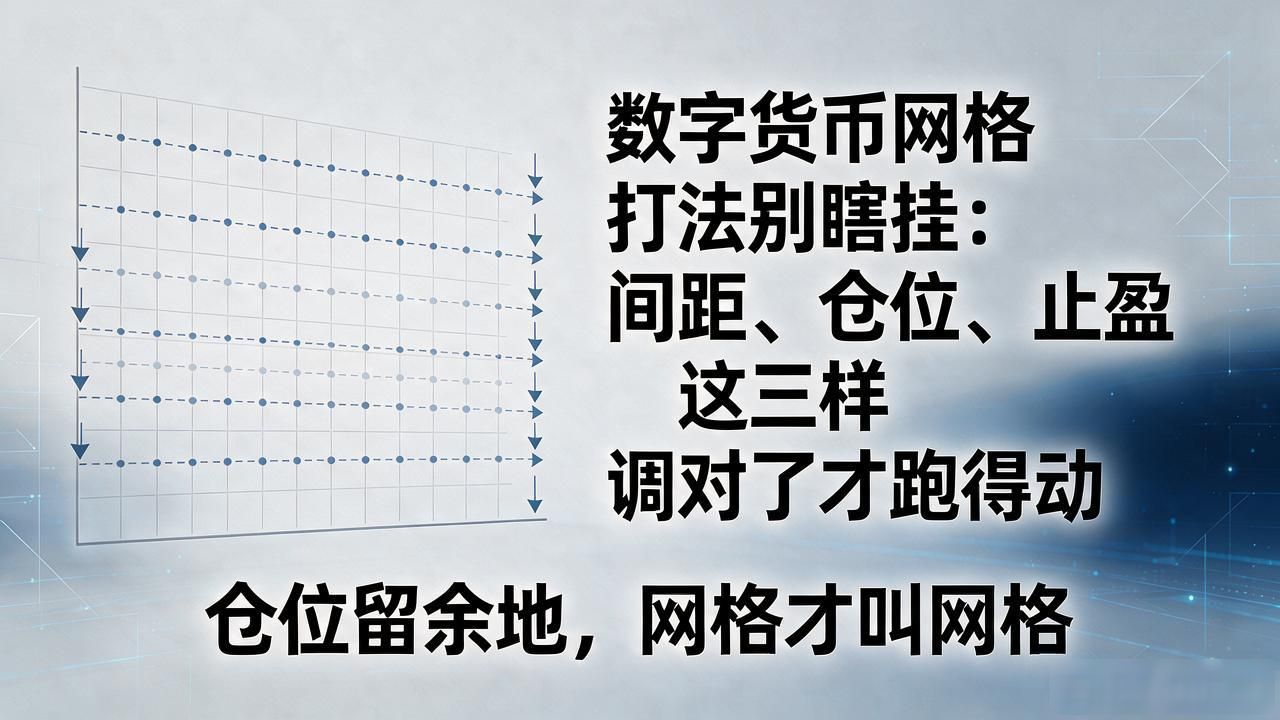 数字货币网格打法别瞎挂：间距、仓位、止盈这三样调对了才跑得动