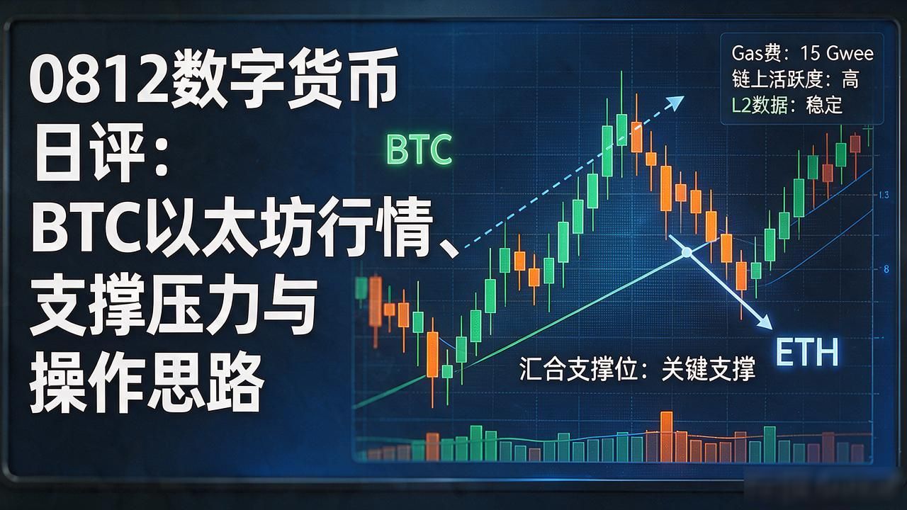 0812数字货币日评：BTC以太坊行情、支撑压力与操作思路