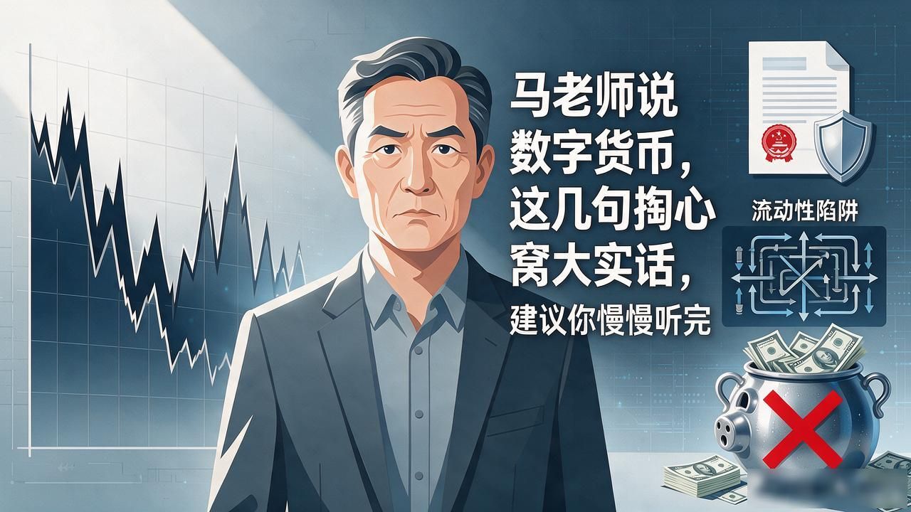 马老师说数字货币，这几句掏心窝的大实话，建议你慢慢听完
