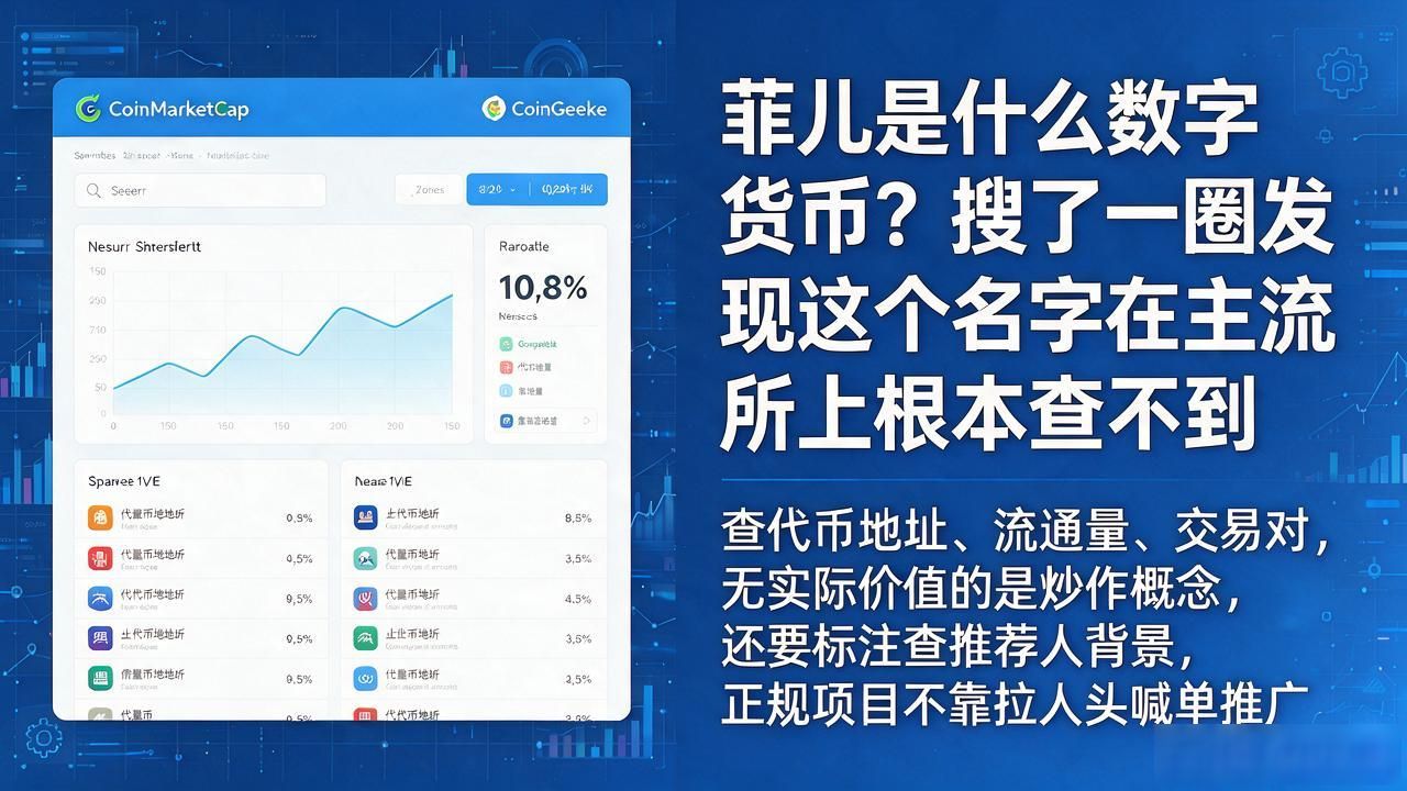 菲儿是什么数字货币？搜了一圈发现这个名字在主流所上根本查不到