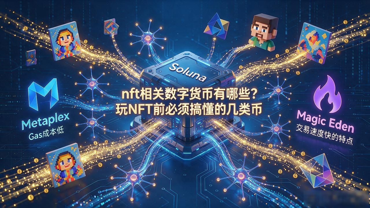 nft相关数字货币有哪些？玩NFT前必须搞懂的几类币