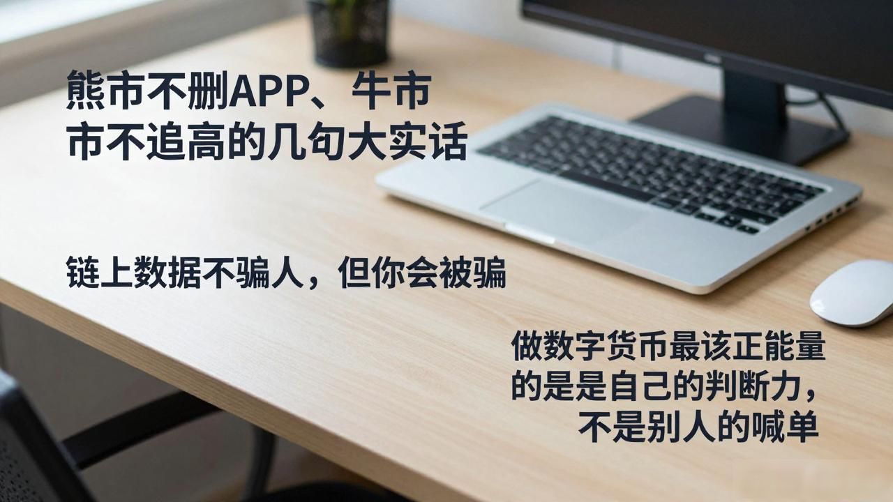数字货币正能量语句：熊市不删APP、牛市不追高的几句大实话