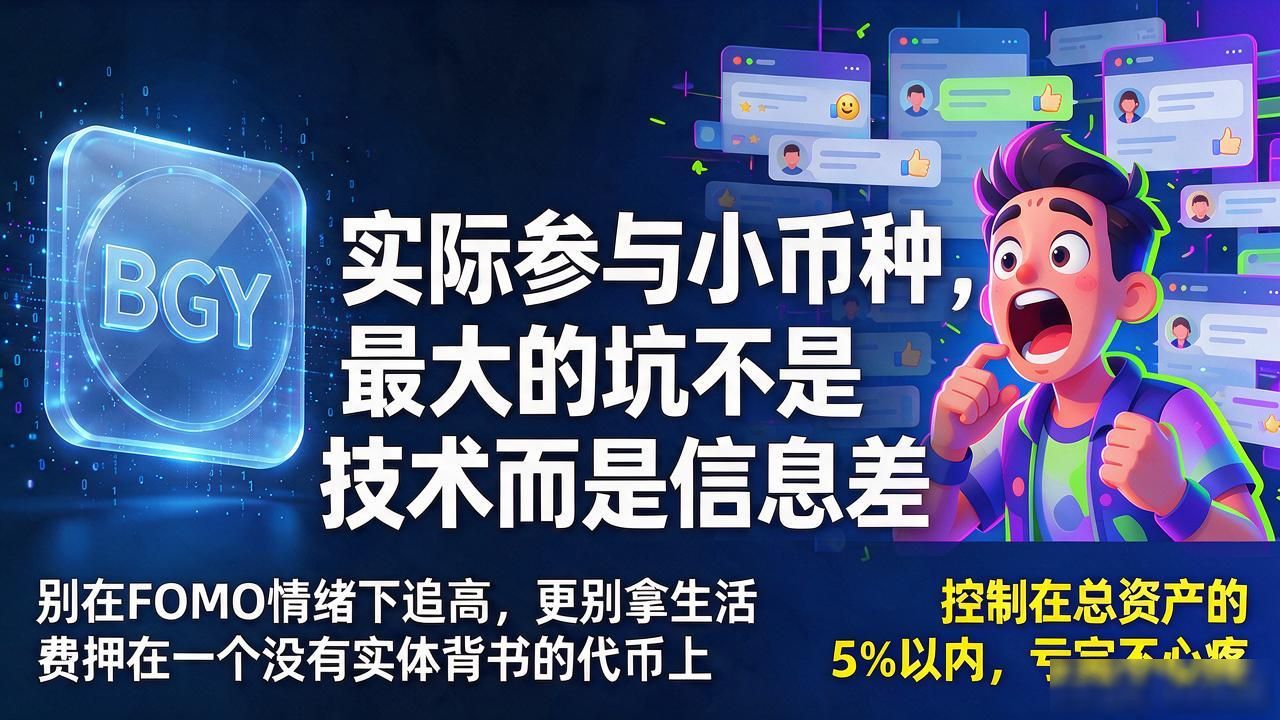 什么是BGY货币数字货币？小币种怎么判断，普通人要注意什么