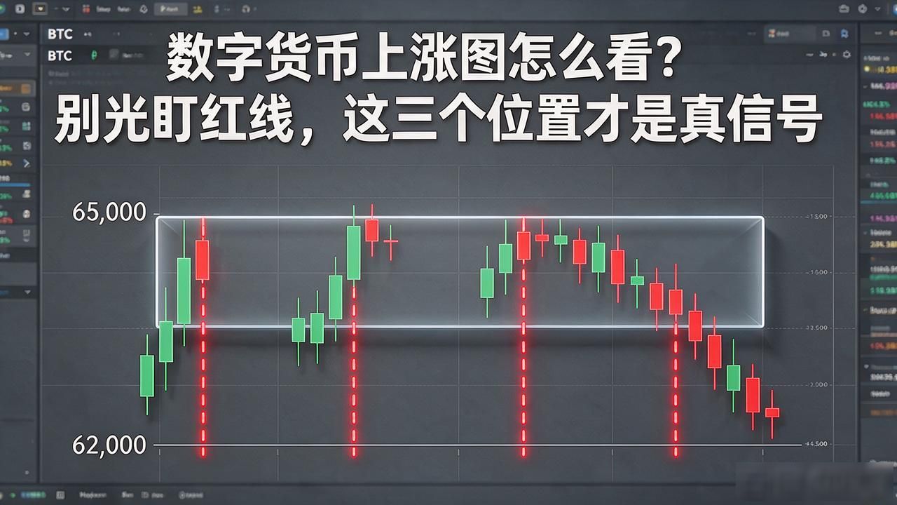 数字货币上涨图怎么看？别光盯红线，这三个位置才是真信号