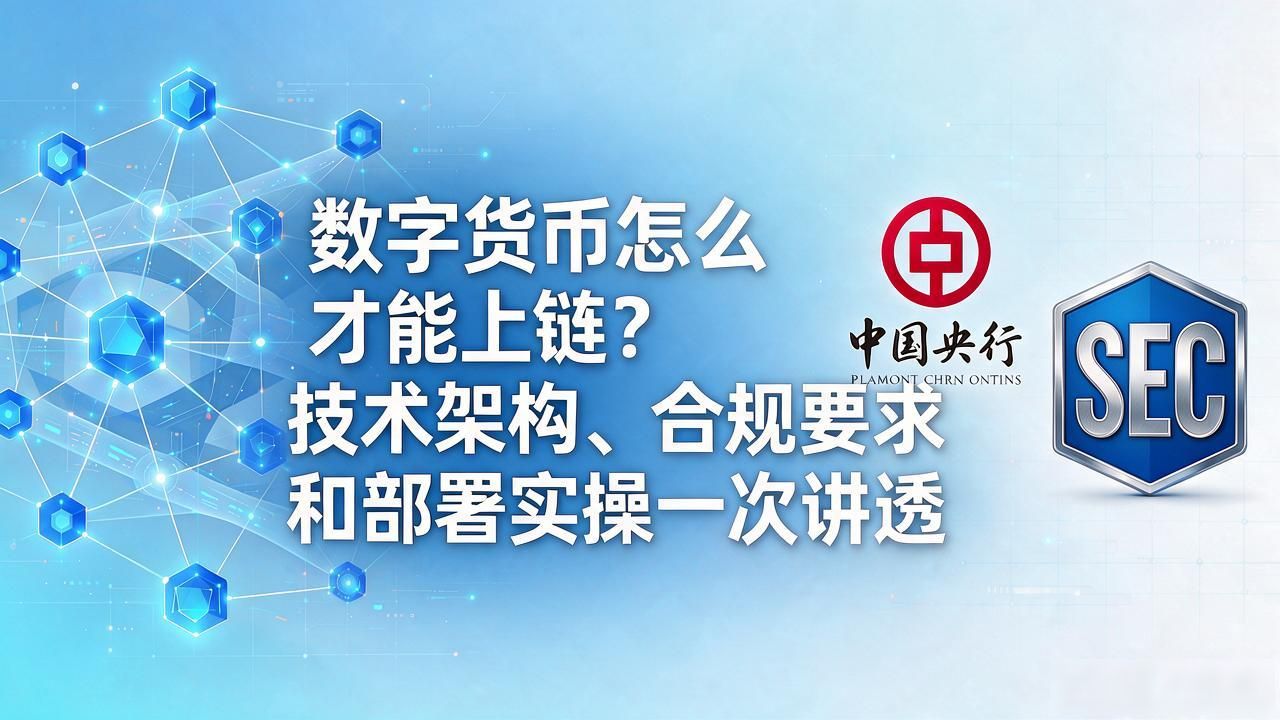 数字货币怎么才能上链？技术架构、合规要求和部署实操一次讲透