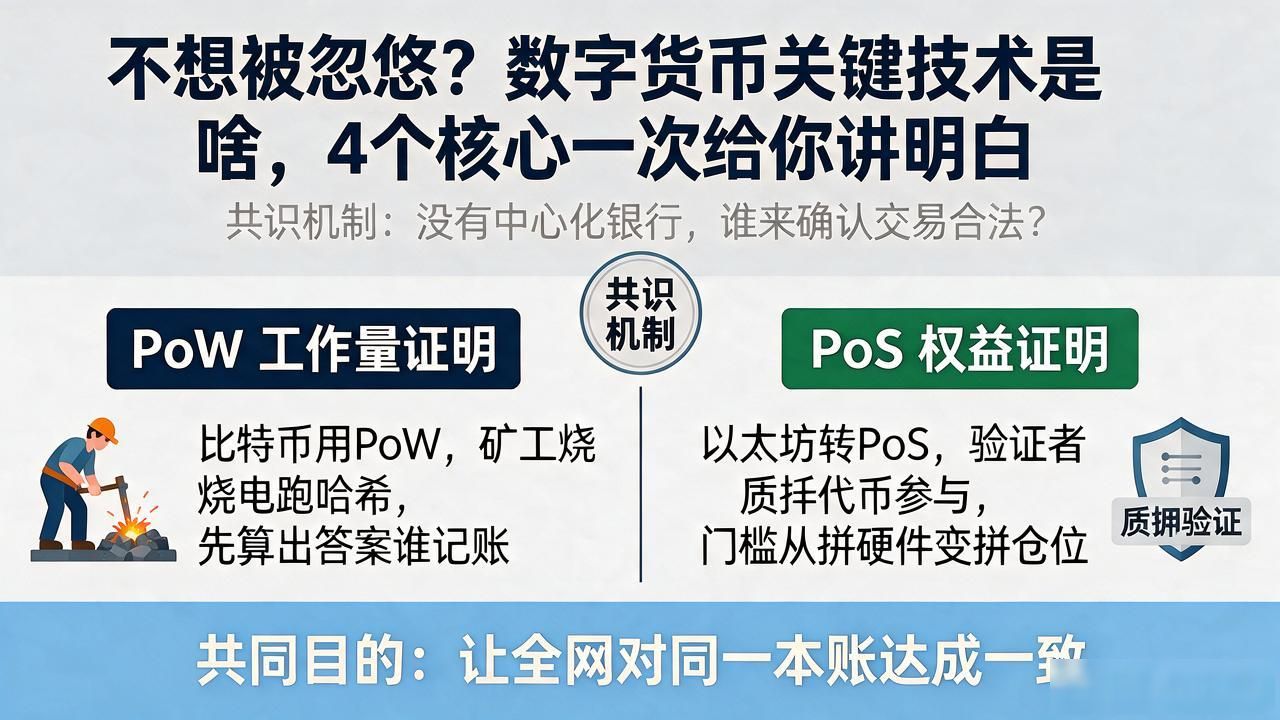 不想被忽悠？数字货币关键技术是啥，4个核心一次给你讲明白